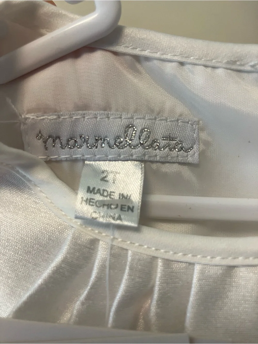Special Occasion Formal White Marmellata Toddler Dress